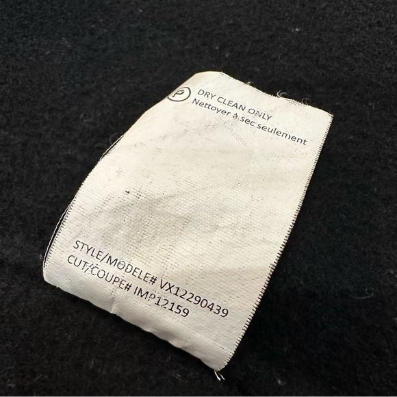 VINCE / Lightweight Double Breasted Wool Blend Pea Coat / Black / Medium - Picture 10 of 10